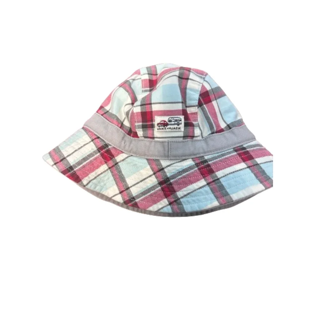Janie and Jack NWT Reversible Bucket Hat 0-6 Months